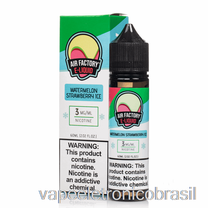 Vape Eletrônico Melancia Morango Gelo - Air Factory - 60ml 0mg